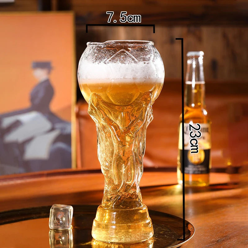 New Football Tournament Trophy Glass Beer Cup Suitable for Watching Celebrating Games Decorating Bars Restaurants Party Gifts