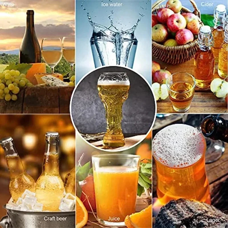 New Football Tournament Trophy Glass Beer Cup Suitable for Watching Celebrating Games Decorating Bars Restaurants Party Gifts