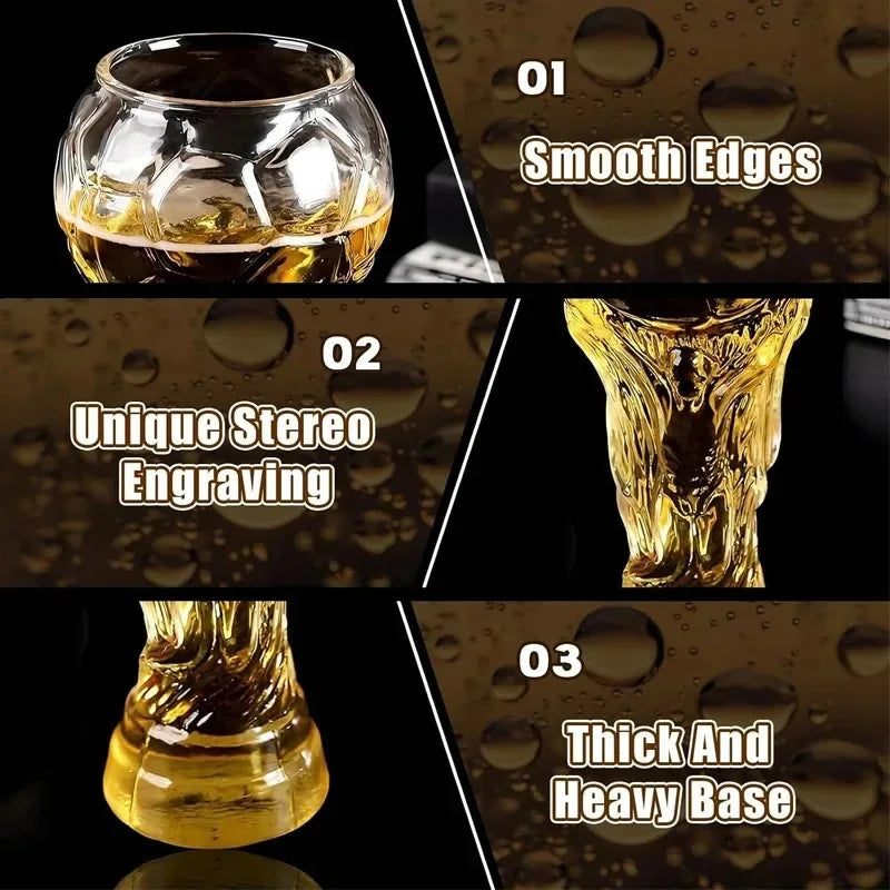 New Football Tournament Trophy Glass Beer Cup Suitable for Watching Celebrating Games Decorating Bars Restaurants Party Gifts