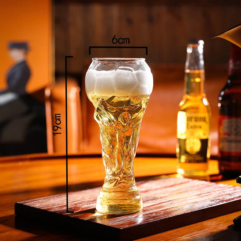 New Football Tournament Trophy Glass Beer Cup Suitable for Watching Celebrating Games Decorating Bars Restaurants Party Gifts