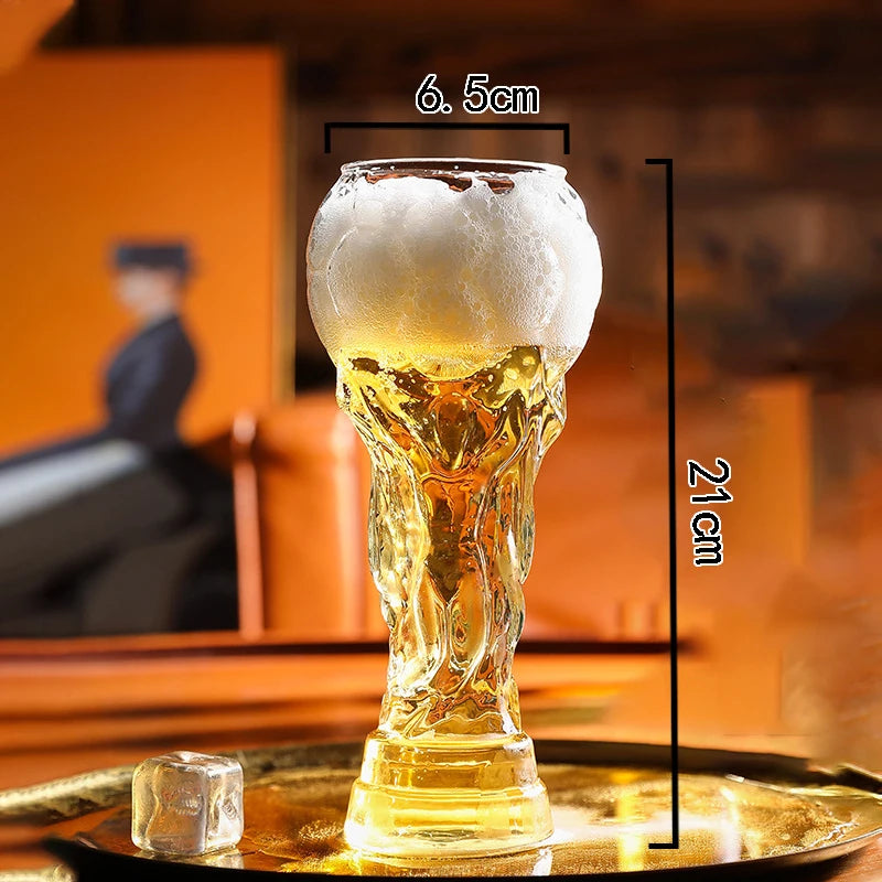 New Football Tournament Trophy Glass Beer Cup Suitable for Watching Celebrating Games Decorating Bars Restaurants Party Gifts