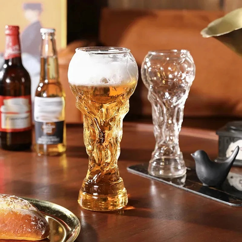 New Football Tournament Trophy Glass Beer Cup Suitable for Watching Celebrating Games Decorating Bars Restaurants Party Gifts